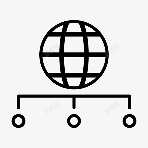 链接部署分散图标svg_新图网 https://ixintu.com 传播 分散 界面和网络图标线 营销 部署 链接