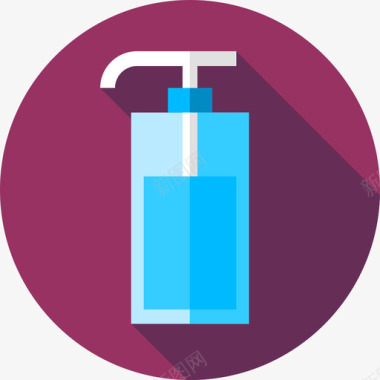 液体肥皂清洁11扁平图标图标