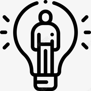 理念战略与管理4线性图标图标