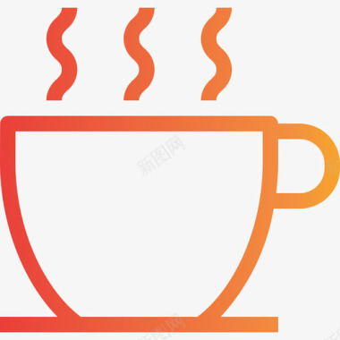 咖啡饮料10梯度图标图标