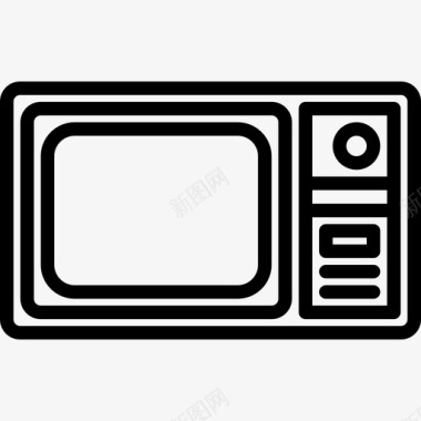 电视复古小工具2线性图标图标
