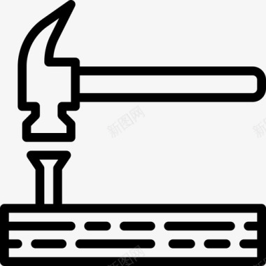 锤子木工11直线图标图标