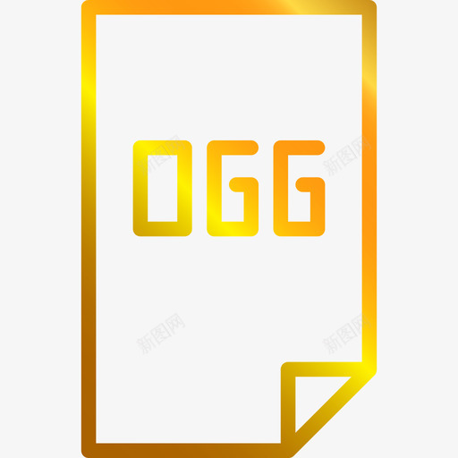 Ogg音乐播放器图标4线性渐变svg_新图网 https://ixintu.com Ogg 线性渐变 音乐播放器图标4