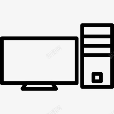 Pctech14线性图标图标