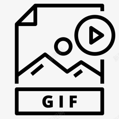 gif存档文档图标图标