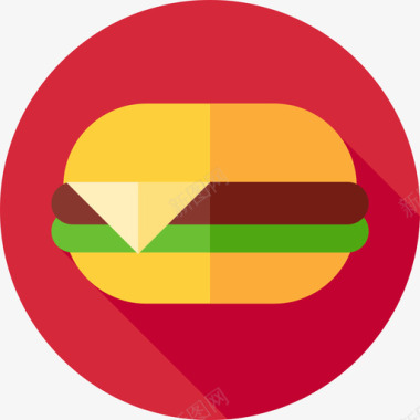 汉堡快餐21无糖图标图标