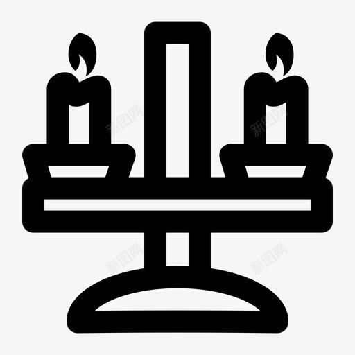 蜡烛万圣节扫帚庆祝图标svg_新图网 https://ixintu.com 万圣节行 庆祝 恐怖 扫帚 标志 蜡烛万圣节