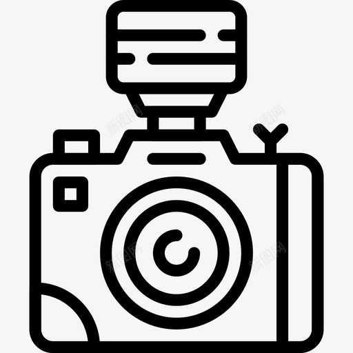 摄像机装置34线性图标svg_新图网 https://ixintu.com 摄像机 线性 装置34