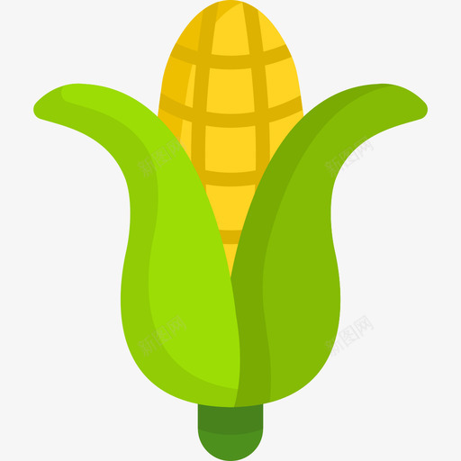 玉米食品和饮料11平的图标svg_新图网 https://ixintu.com 平的 玉米 食品和饮料11