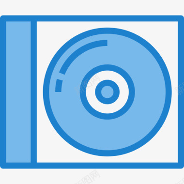 CD多媒体和娱乐9蓝色图标图标