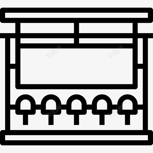 公交车站交通62直线图标svg_新图网 https://ixintu.com 交通62 公交车站 直线