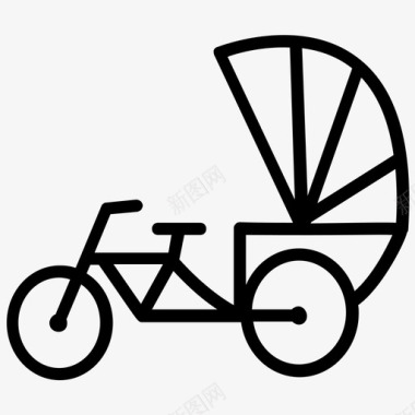 骑自行车当地旅行交通图标图标