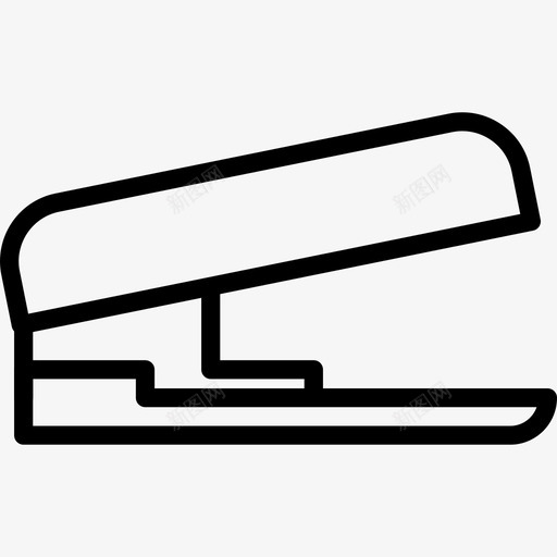 订书机办公文具3直线型图标svg_新图网 https://ixintu.com 办公文具3 直线型 订书机