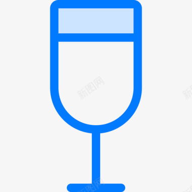 酒杯饮料8蓝色图标图标