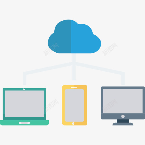 网络网络和通信平面图标svg_新图网 https://ixintu.com 平面 网络 网络和通信