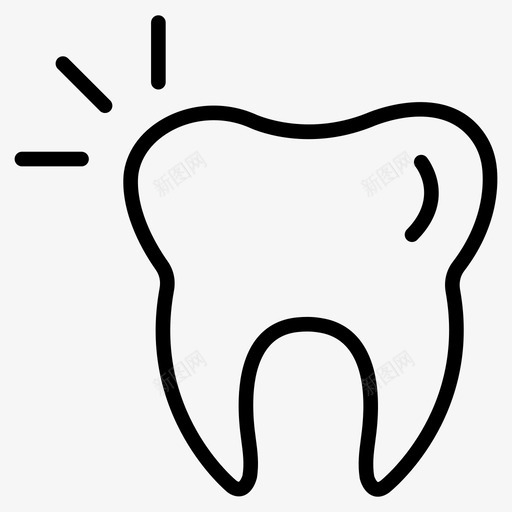 牙齿牙科医疗保健图标svg_新图网 https://ixintu.com 医疗 医疗保健 口腔 牙科 牙科和医疗线图标 牙齿