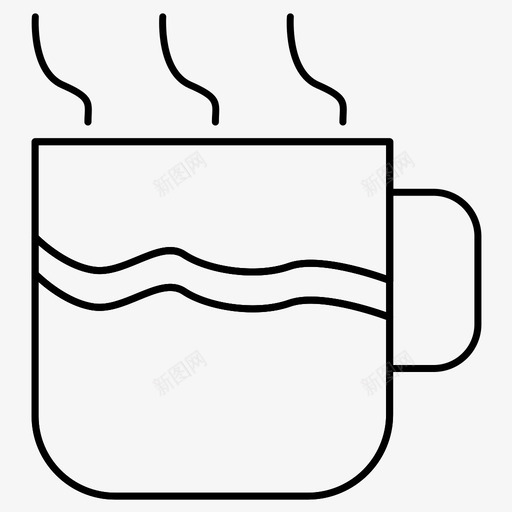 咖啡热饮茶图标svg_新图网 https://ixintu.com 咖啡 热饮 茶