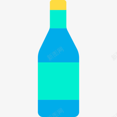 瓶26号酒吧扁平图标图标