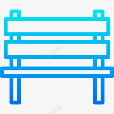 长凳家具和家用10坡度图标图标