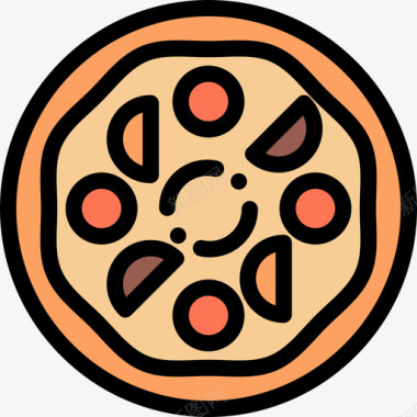 披萨外卖2原色图标图标