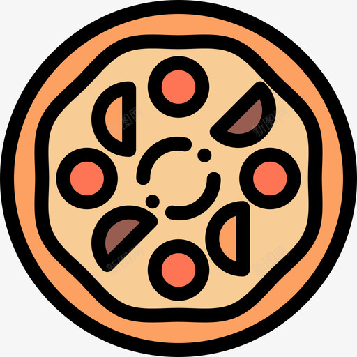 披萨外卖2原色图标svg_新图网 https://ixintu.com 原色 外卖2 披萨