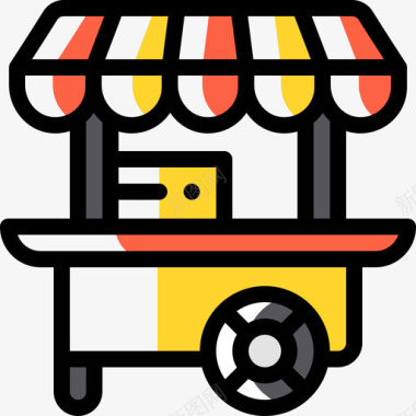 食品车城市元素33颜色省略图标图标