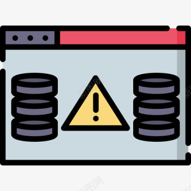 拒绝访问数据库服务器7线性颜色图标图标