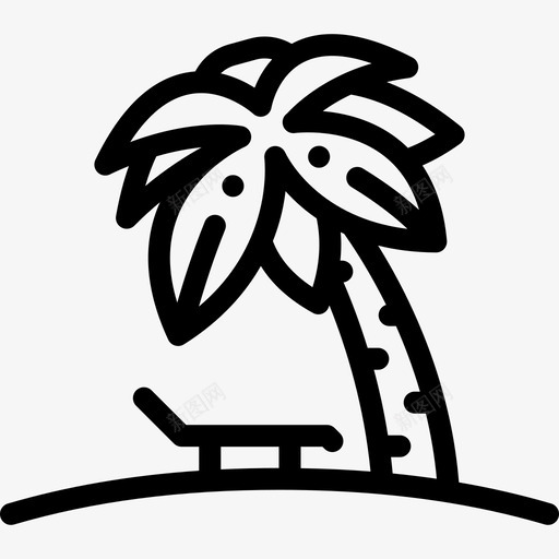 棕榈树豪华14直系图标svg_新图网 https://ixintu.com 棕榈树 直系 豪华14