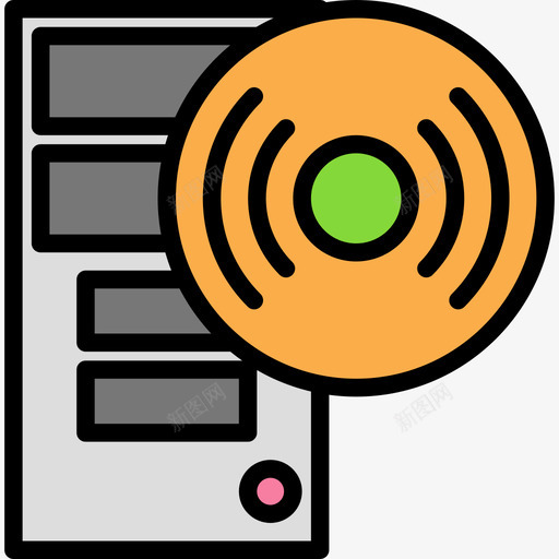 Pctech12线性颜色图标svg_新图网 https://ixintu.com Pc tech12 线性颜色