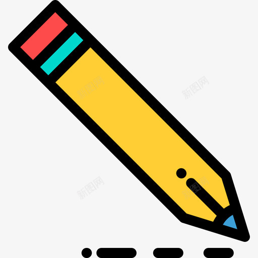 铅笔思维30线颜色图标svg_新图网 https://ixintu.com 线颜色 设计思维30 铅笔