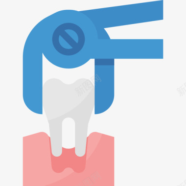 牙齿牙齿10扁平图标图标