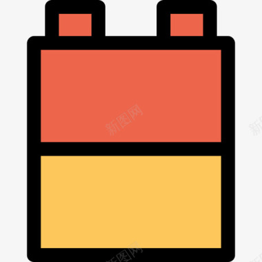 布洛克婴儿59直线颜色橙色图标图标