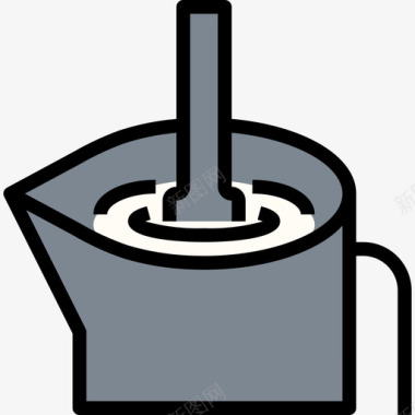 牛奶咖啡13线性颜色图标图标