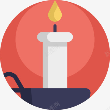 蜡烛万圣节51扁平图标图标