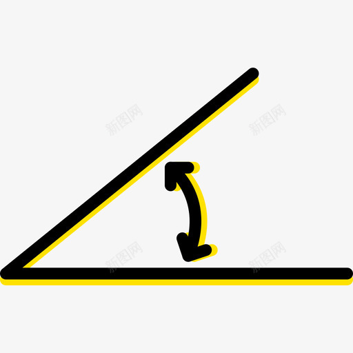 圆角33黄色图标svg_新图网 https://ixintu.com 圆角 设计33 黄色