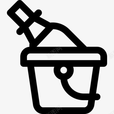 冰桶鸡尾酒11直线型图标图标