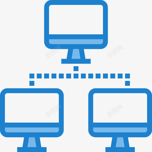 网络通讯103蓝色图标svg_新图网 https://ixintu.com 网络 蓝色 通讯103