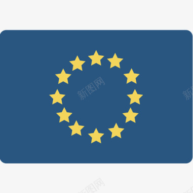 欧盟国旗15扁平图标图标