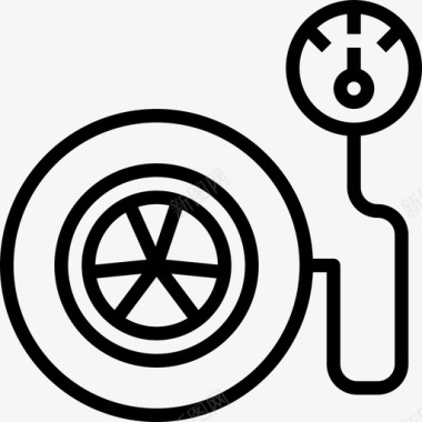 轮胎汽车服务10直线型图标图标