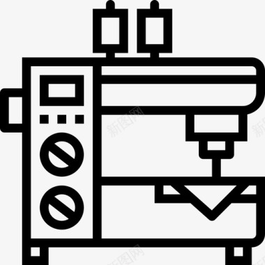 缝纫机家用4直线图标图标