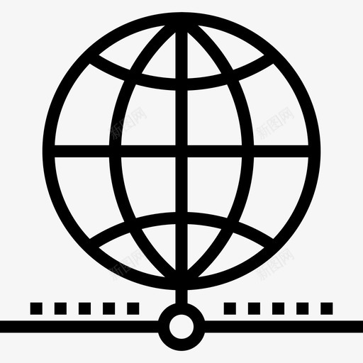 因特网网络和数据库2线性图标svg_新图网 https://ixintu.com 因特网 线性 网络和数据库2