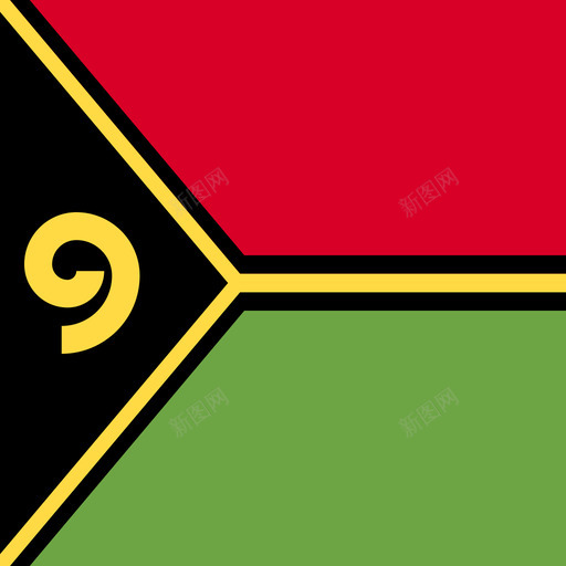 瓦努阿图方形国家简单旗帜图标svg_新图网 https://ixintu.com 方形国家简单旗帜 瓦努阿图