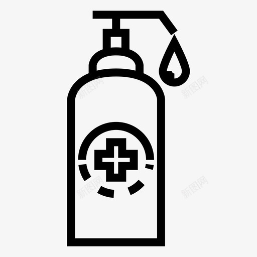 瓶子卫生用品洗发水图标svg_新图网 https://ixintu.com 卫生用品 洗发水 洗涤用品 瓶子 肥皂