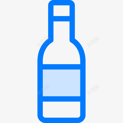 酒饮料8蓝色图标svg_新图网 https://ixintu.com 蓝色 酒 饮料8