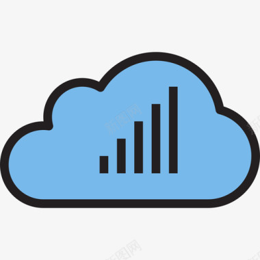 条形图通讯网络线颜色图标图标