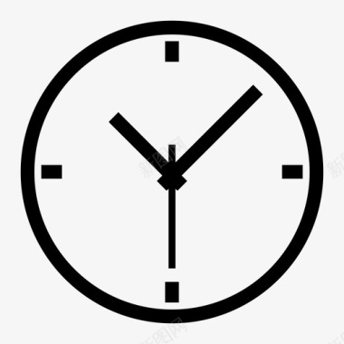 时钟钟面小时图标图标