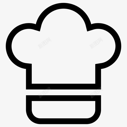 厨师帽svg_新图网 https://ixintu.com 厨师帽 帽子 厨师 美食 食物 厨 食 餐 大师