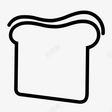 白面包饮食饲料图标图标