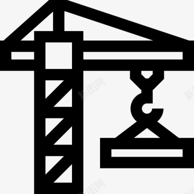 起重机工程11直线图标图标