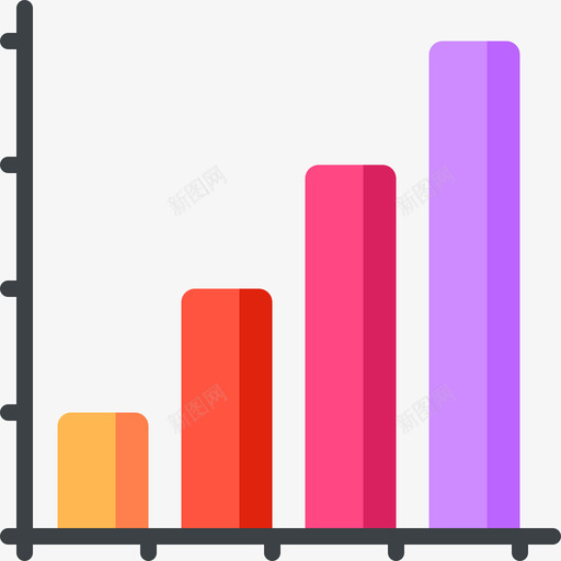 条形图符号24扁平图标svg_新图网 https://ixintu.com 扁平 条形图 符号24